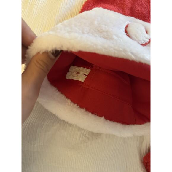 Lot of 2 Christmas Santa Hats Naughty Nice Embroidered Small Stocking Red - Picture 6 of 8